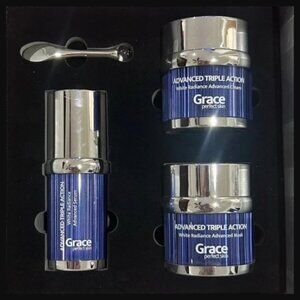 Grace Advanced Triple Action Skincare Bundle Set, Mask, Cream & Serum NIB